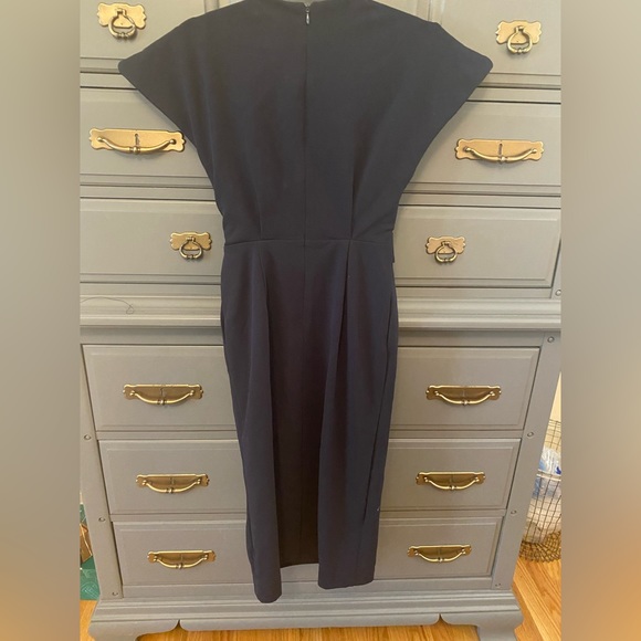 Navy Alexa Admore Cap Sleeve Sheath Dress with Belt. From Nordstrom. NWT Size XS - Picture 3 of 6